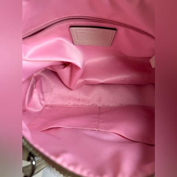 COACH SPEEDY TOTE PINK SIGNATURE C - Picture 12 of 12